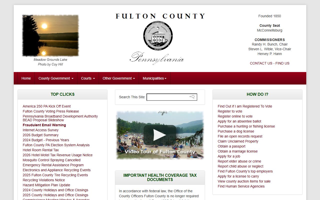 Fulton County marriage license county government homepage