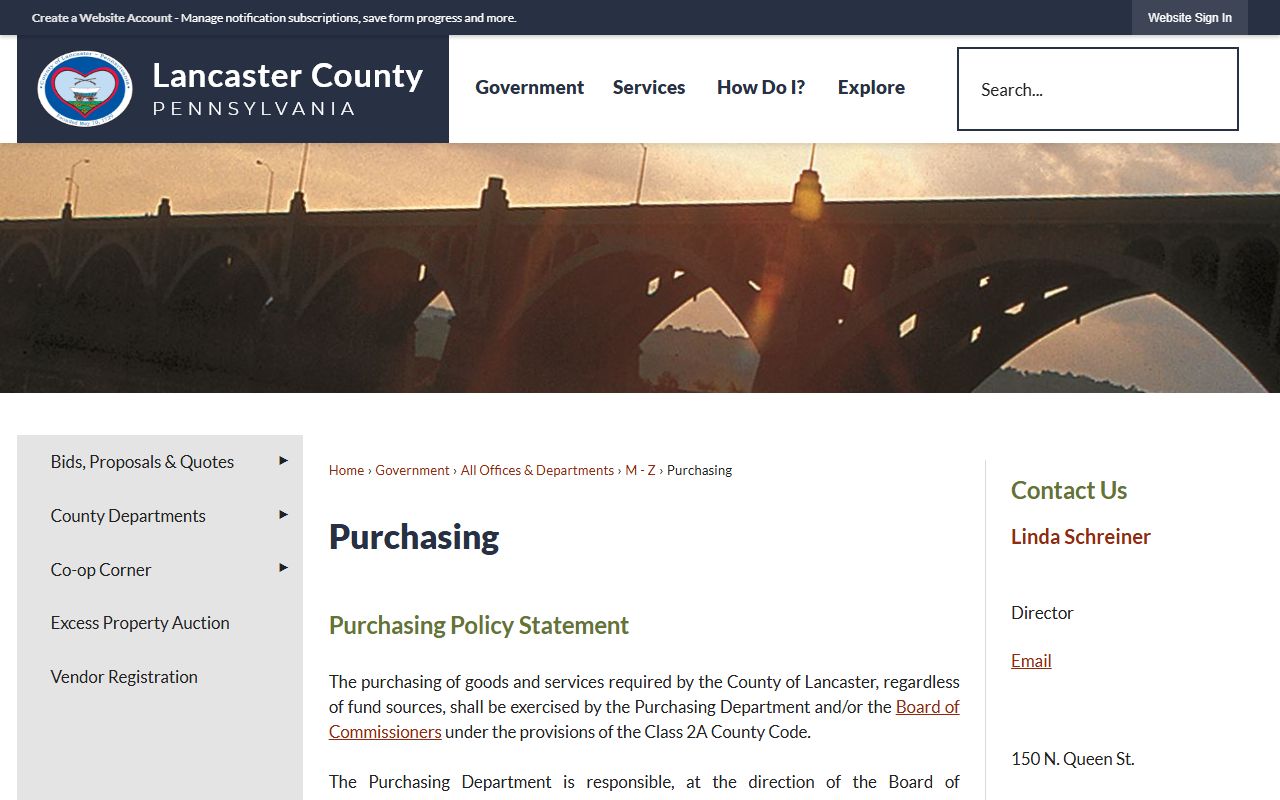 Lancaster County Register of Wills marriage licenses page